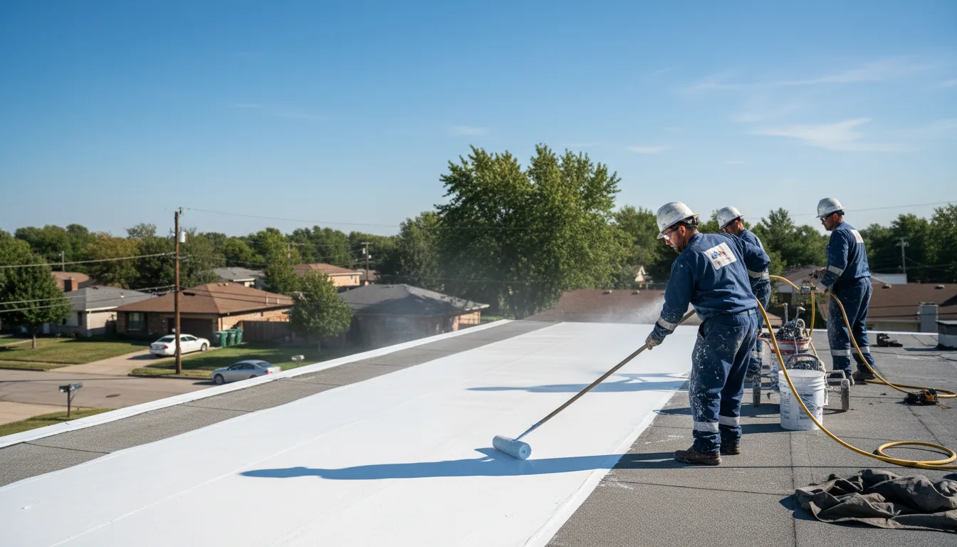 Commercial roof coating in Holliday, MO near me